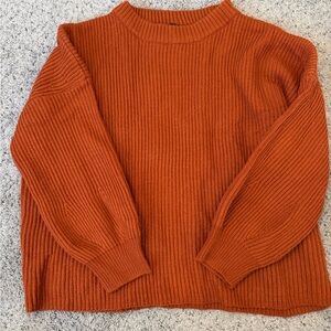 Amazon Women's Crew Neck Sweater - Rust Orange